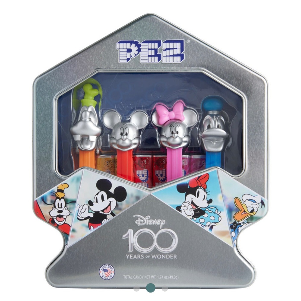 NWT Disney 100 Years of Wonder Pez Dispenser Gift Tin 4 Pack—CANDY NOT I…